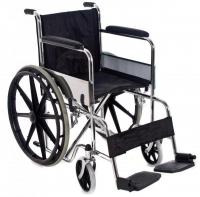 Kokoontaitettava peruspyörätuoli, teräs, Istuin leveys 41 cm